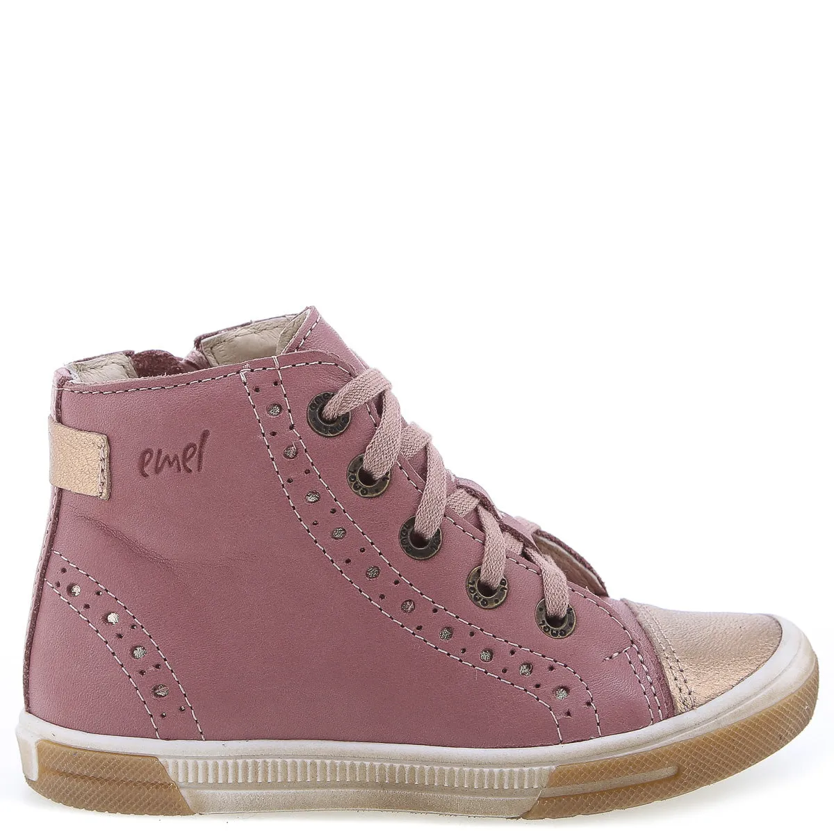 (2148E-7) pink trainers with zipper