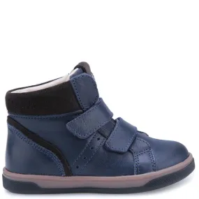 (2729A-4) Emel Blue Velcro Trainers