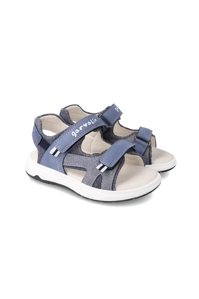 Abierta Pique Sandals - Jeans