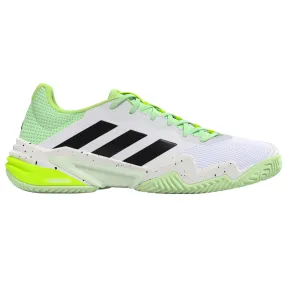 Adidas Barricade 13 Mens Tennis Shoes - White/Black/Green