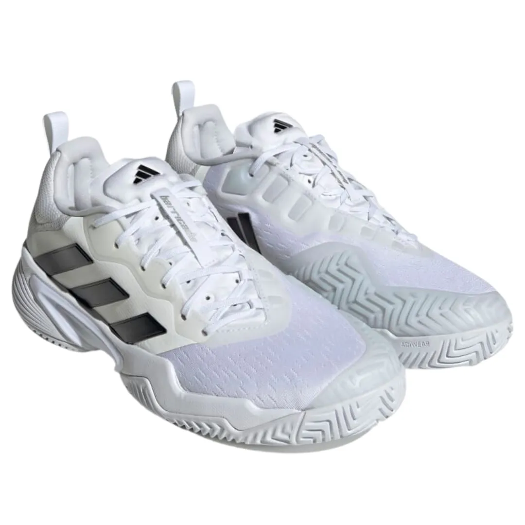 Adidas Barricade Mens Tennis Shoes - White/Black/Silver