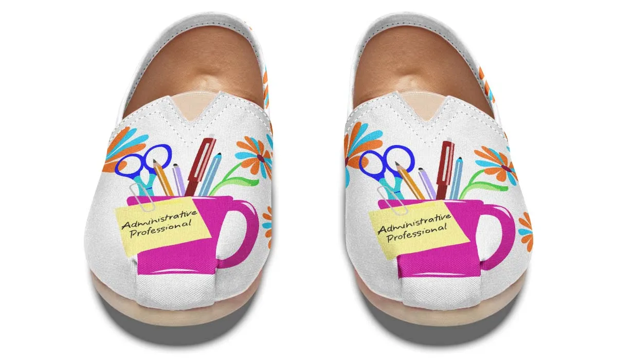 Administrative Assistant Pencil Cup Casual Shoes