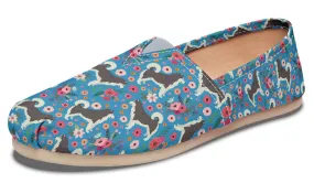 Alaskan Malamute Flower Casual Shoes