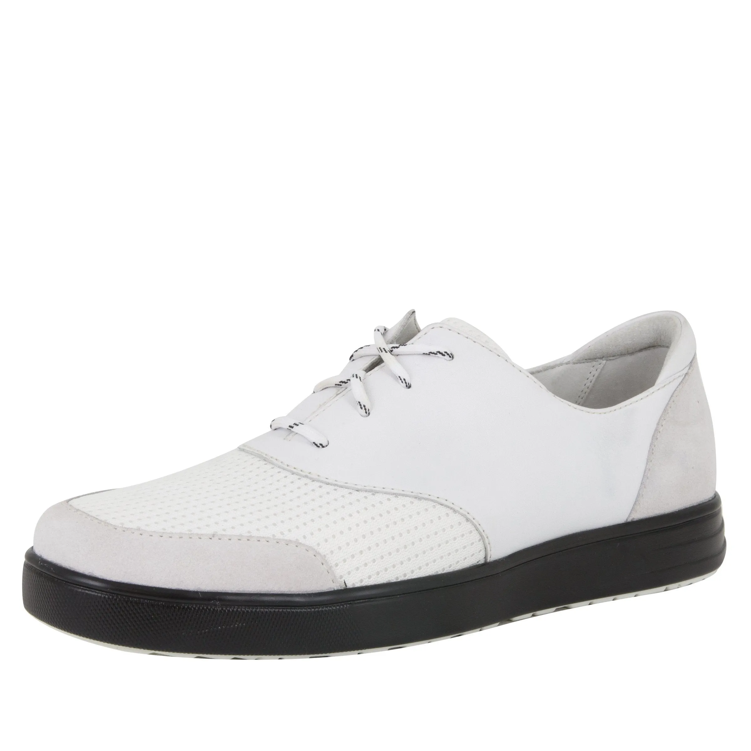 Alegria Men's Flexer White Shoe