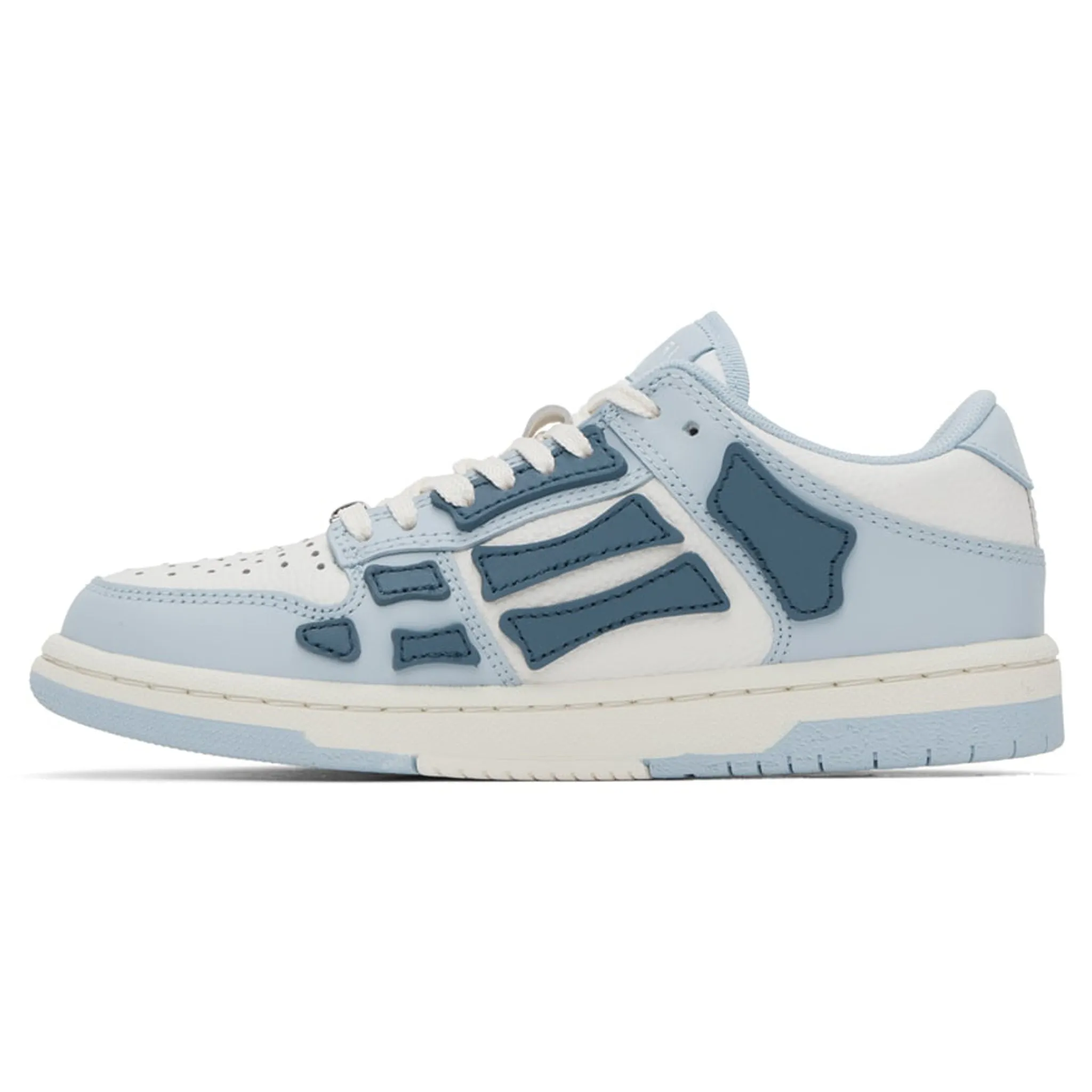 Amiri Skeleton Low Top Baby Blue White Sneaker