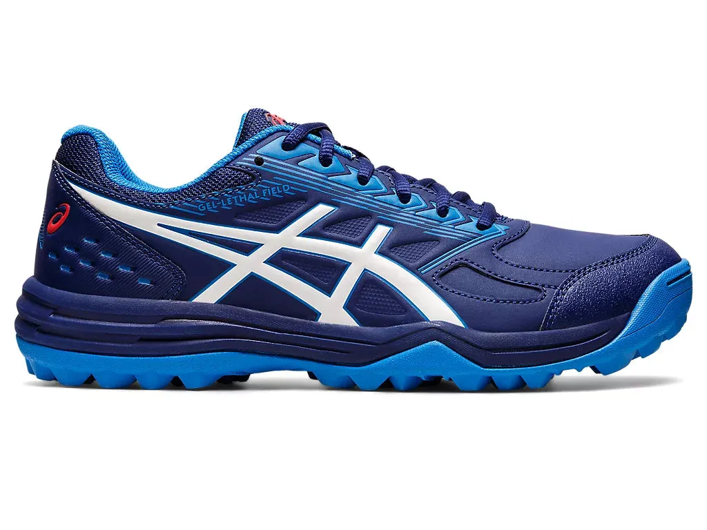 Asics Gel Lethal Field Men's Cricket Shoes - Dive Blue/White