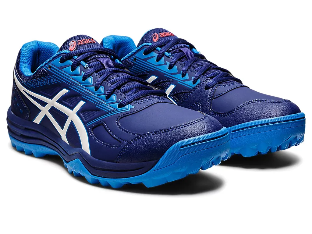 Asics Gel Lethal Field Men's Cricket Shoes - Dive Blue/White