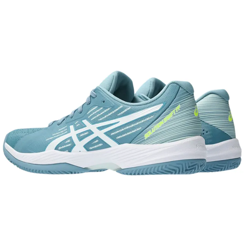 Asics Solution Swift FF Clay Womens Tennis Shoes - Gris/Blue White