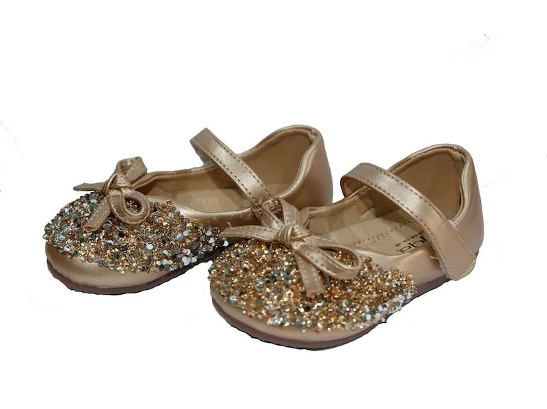 Baby Girls Christening Sparkle Party Shoes 22 S3194298