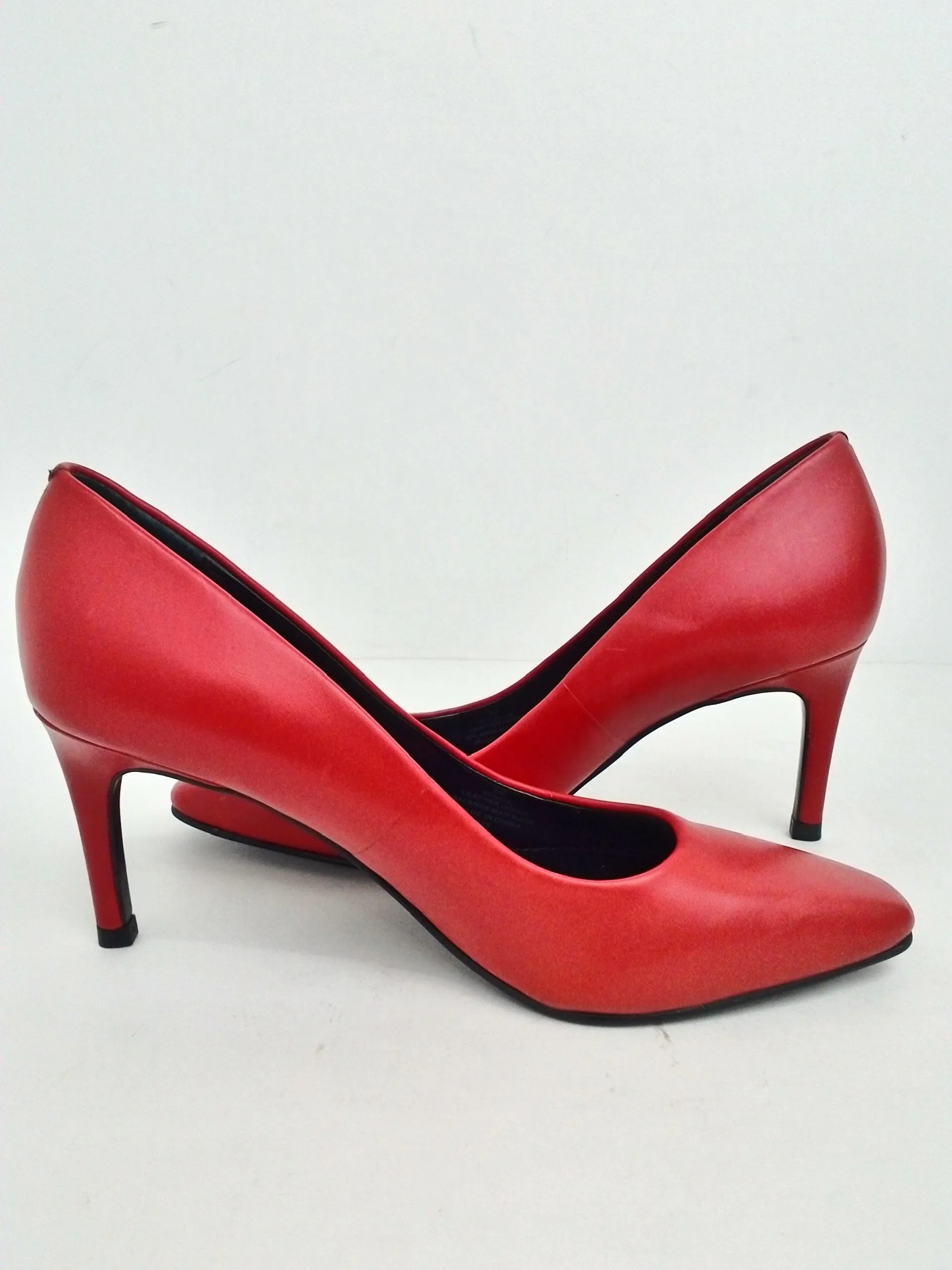 Calvin Klein Women's Nita Red Leather Pumps Size 5 M