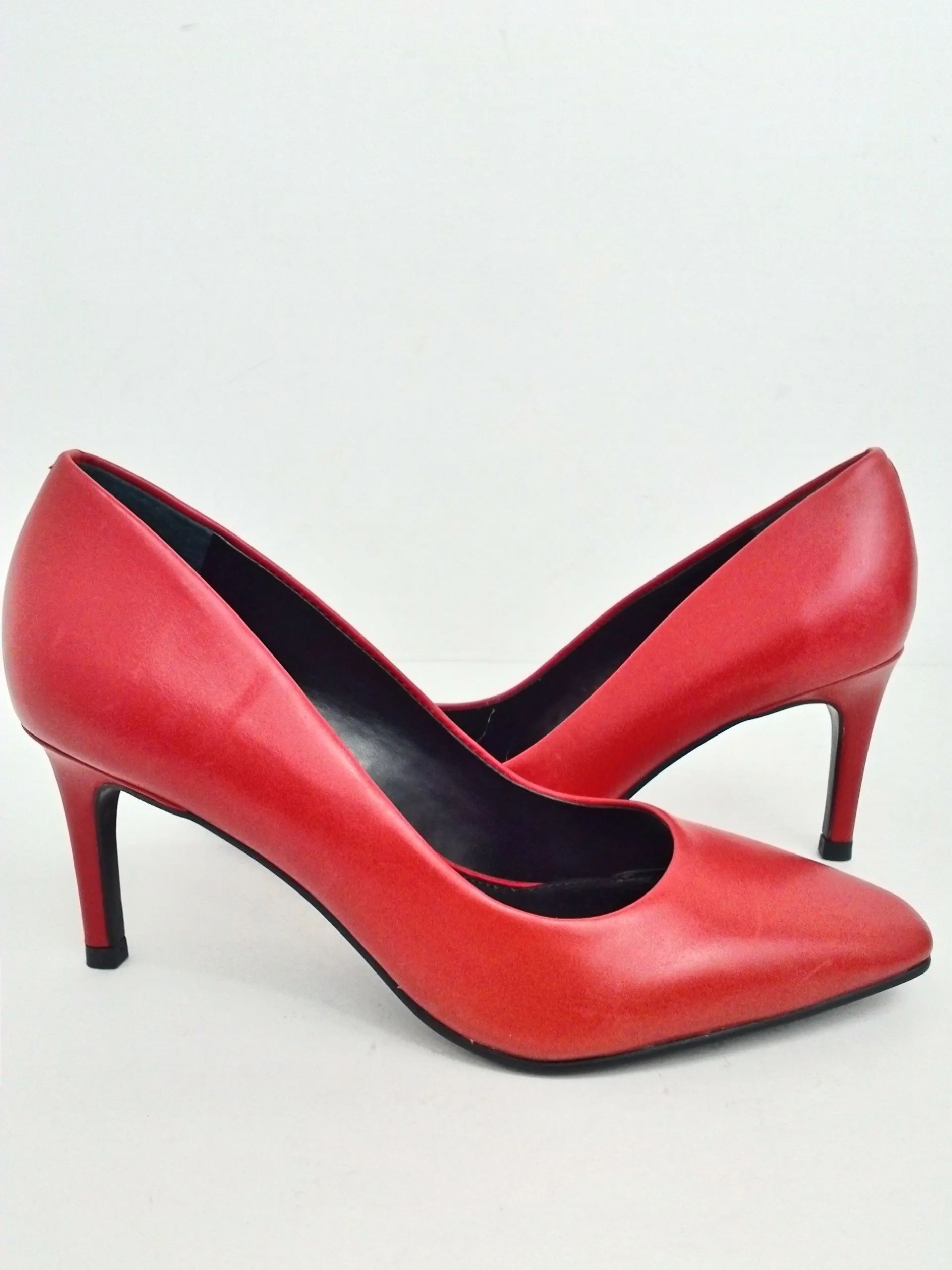 Calvin Klein Women's Nita Red Leather Pumps Size 5 M