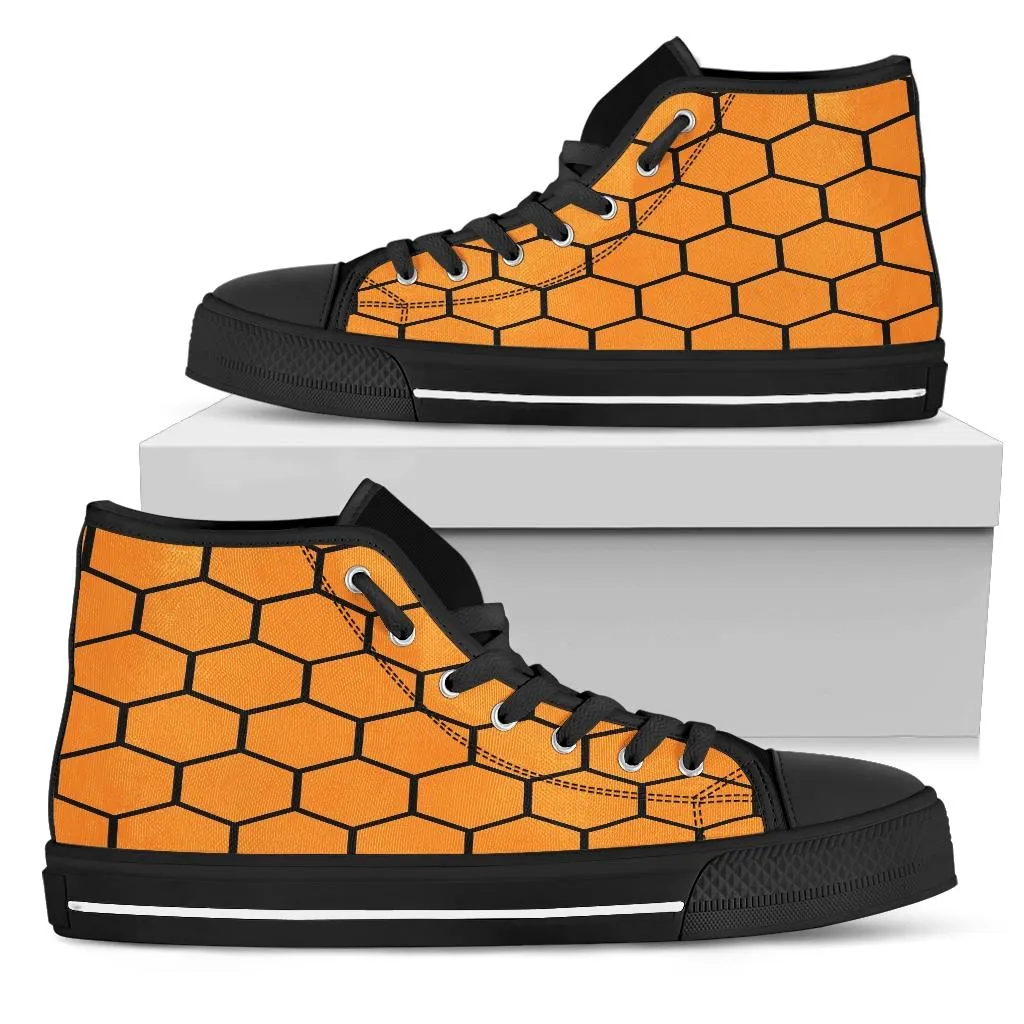 Canvas High Top Shoe - Honeycomb