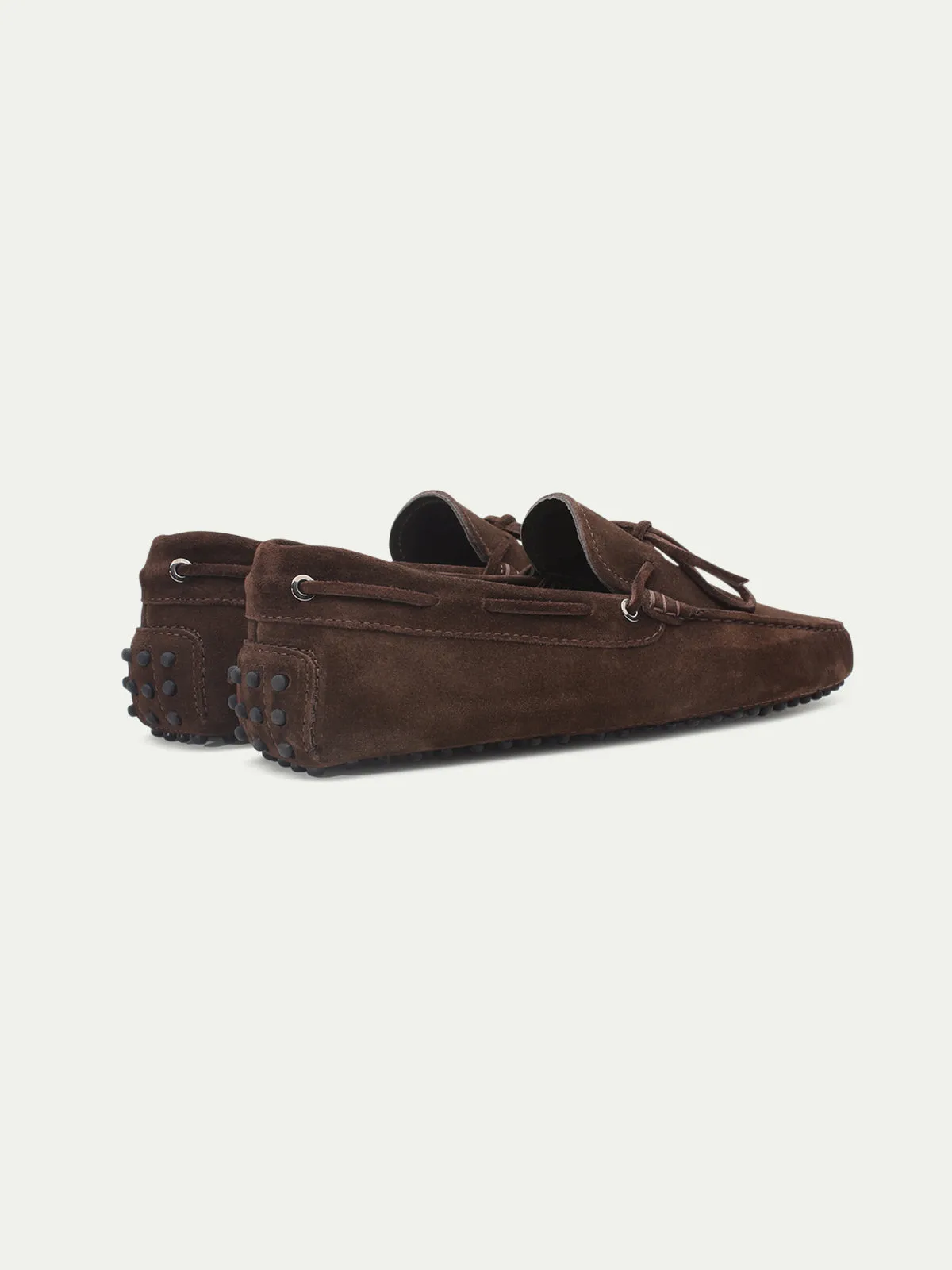 Chocolate Suede Driving Shoes