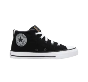 Converse Kids Chuck Taylor All Star Street Reflective Junior Mid Top Black