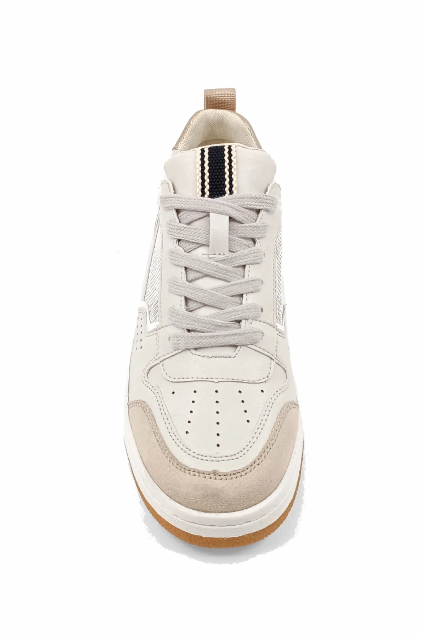 Distressed Taupe Suede Romi Sneakers