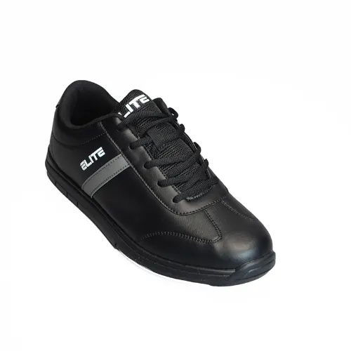 ELITE Men's Basic Athletic Lace Up Bowling Shoes with Universal Sliding Soles for Right or Left Handed Bowlers