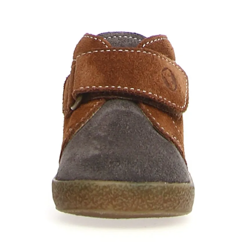 Falcotto Boy's and Girl's Conte Shoes, Anthracite/Chestnut