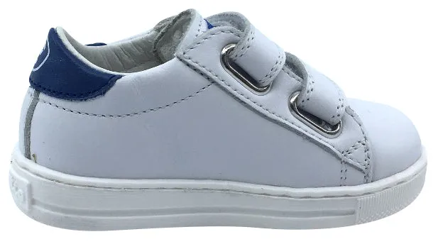 Falcotto Boy's and Girl's Team Fashion Sneakers, White-Light Blue