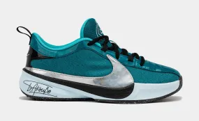 Freak 5 SE Grade School Basketball Shoes (Teal/Metallic Silver/Black)