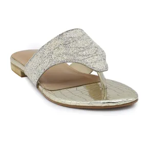 Golden Fancy Chappal 010106