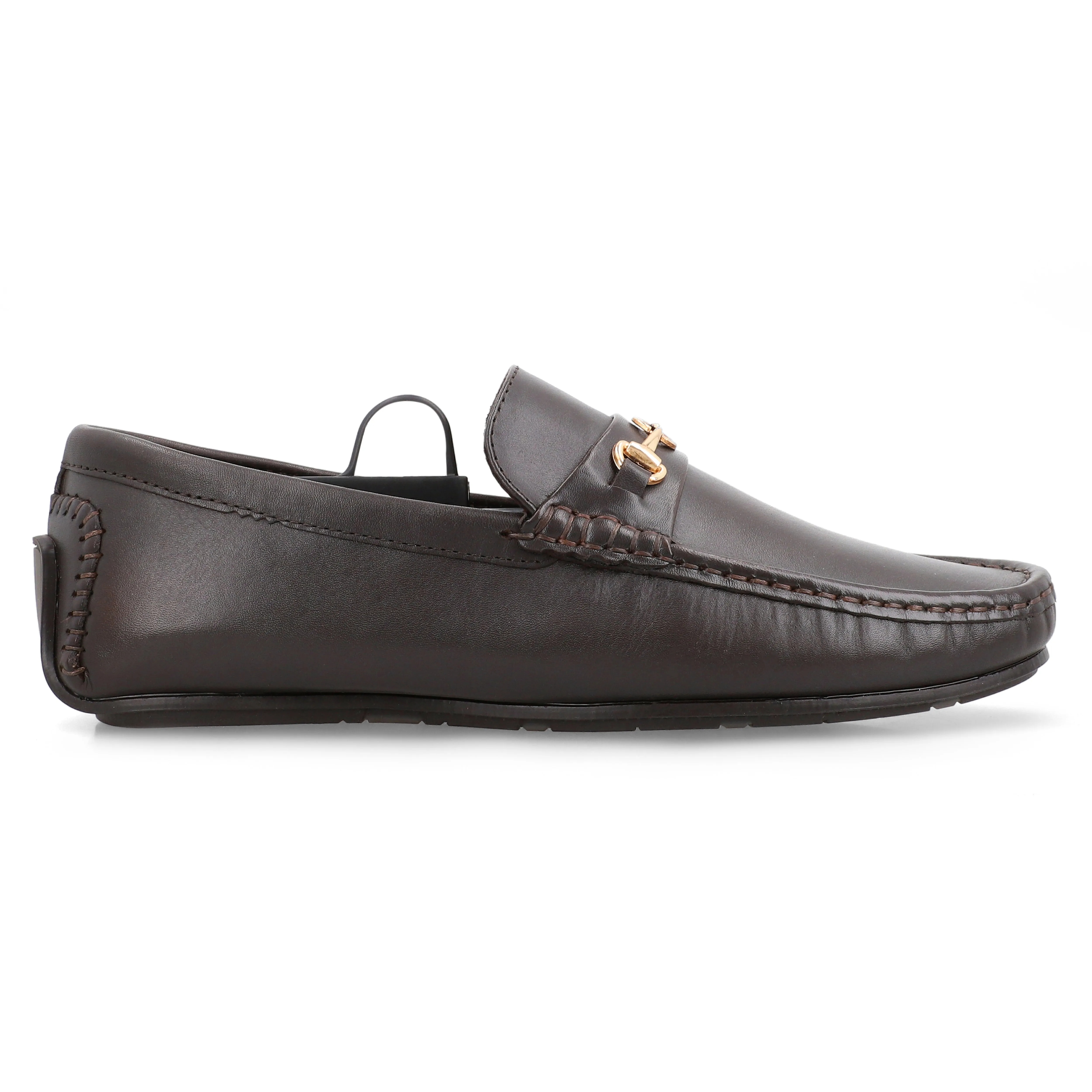 Golden Ring Buckled Moccasins-Brown