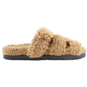 Hermes Chypre Shearling Sandals - 37