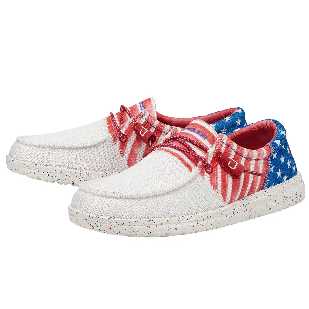 Hey Dude Wendy Patriotic Casual Shoes