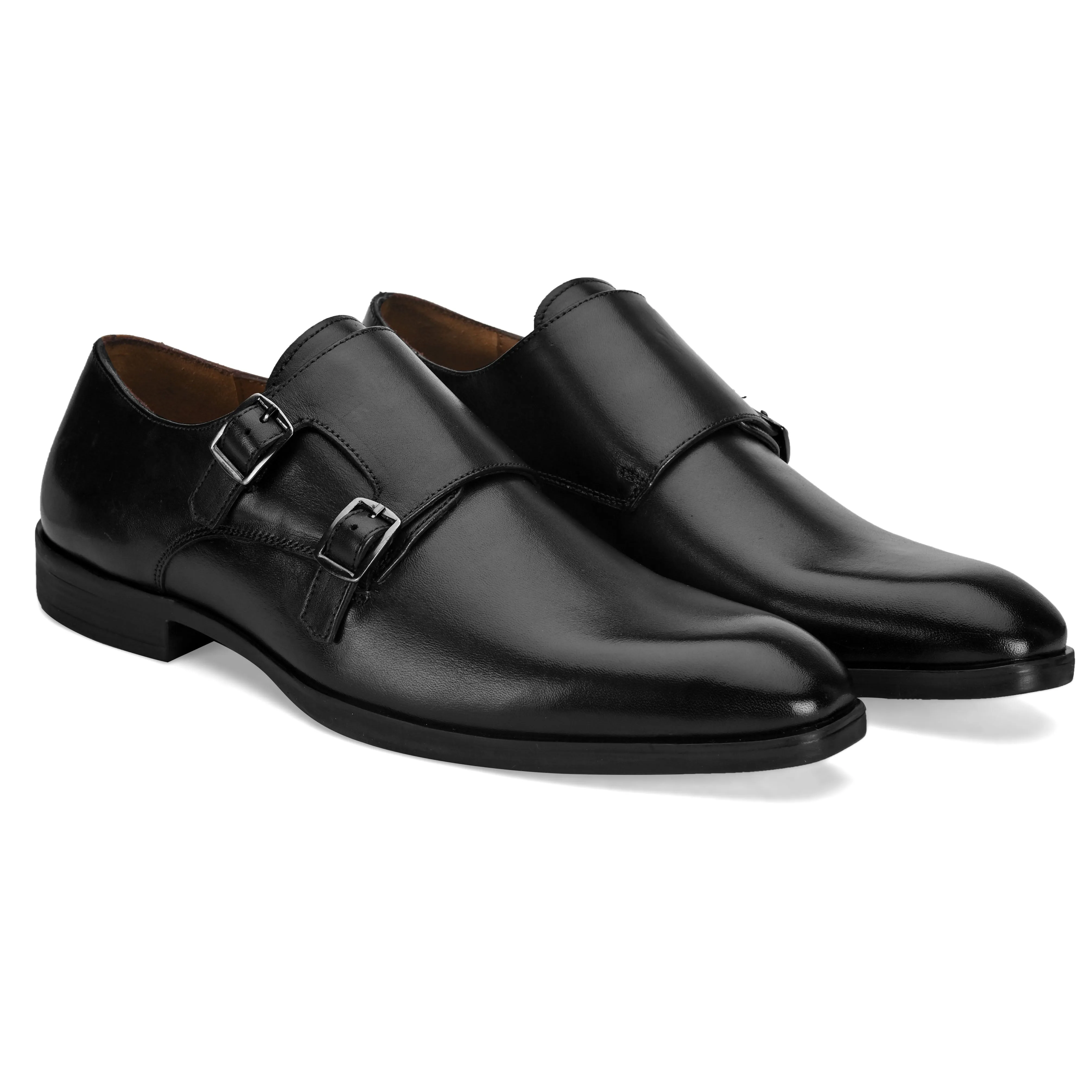 Hugo Classic Black Monk Shoes