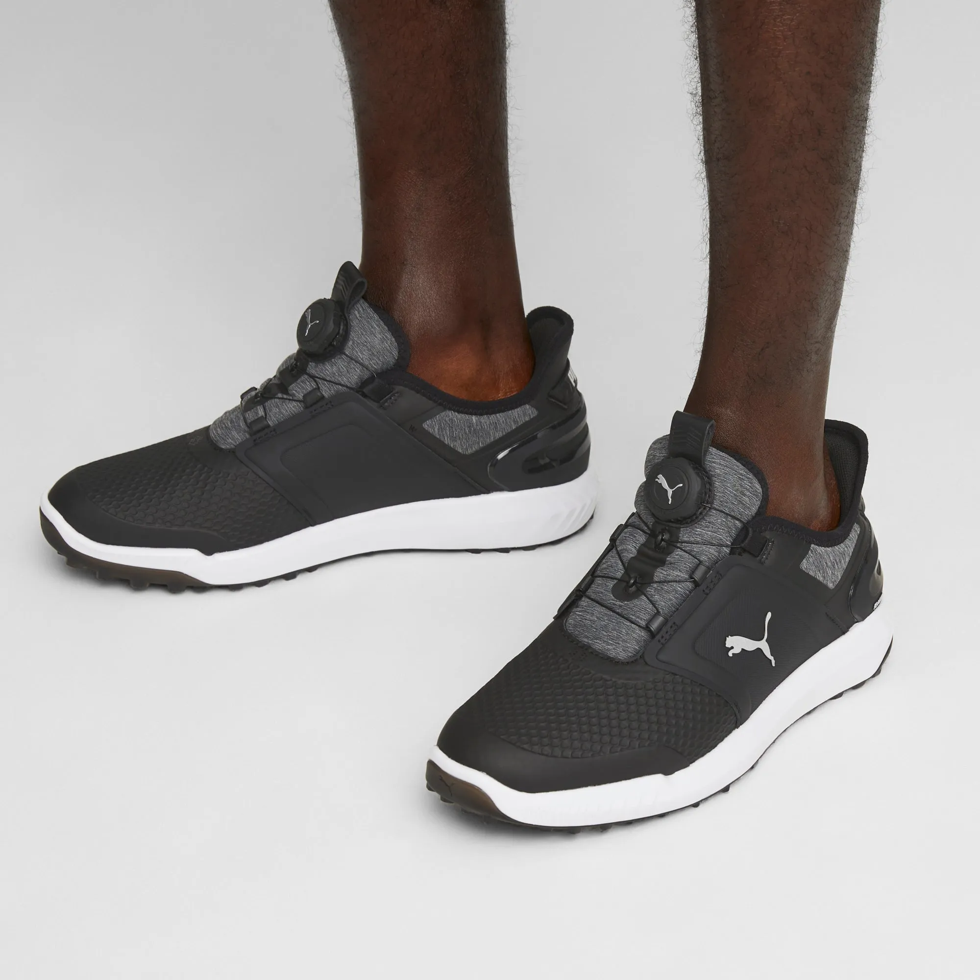 IGNITE ELEVATE DISC Spikeless Golf Shoes | Puma Black / Puma Silver