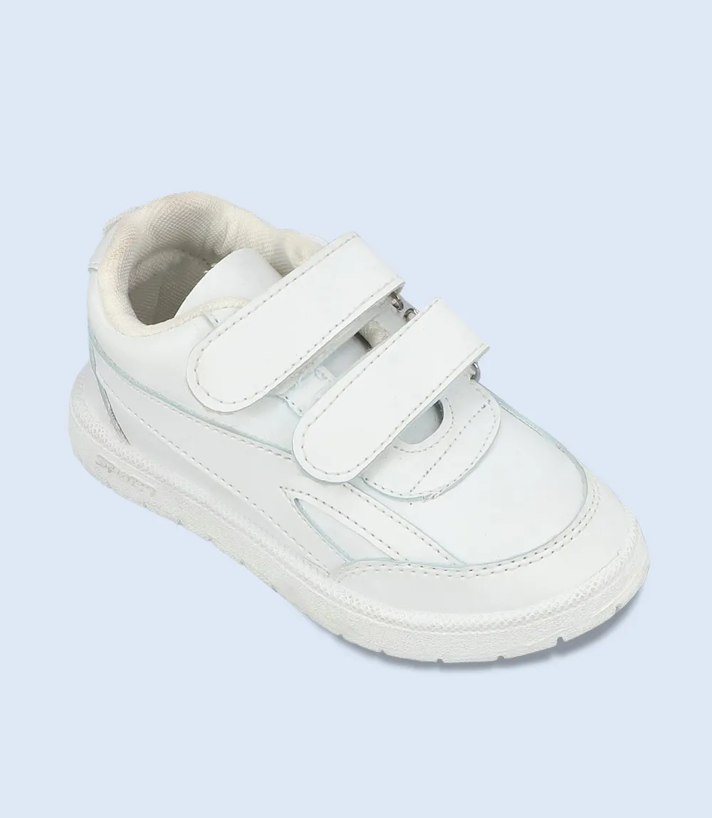 KB0036-WHITE-Boys Casual School Shoes