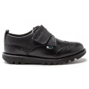 Kickers Kymbo Brogue Kids Black Shoes