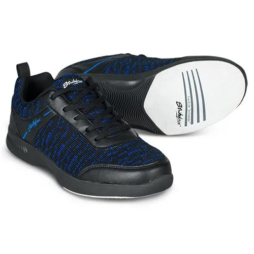 KR Strikeforce Mens Flyer Mesh Black/Royal Bowling Shoes Wide