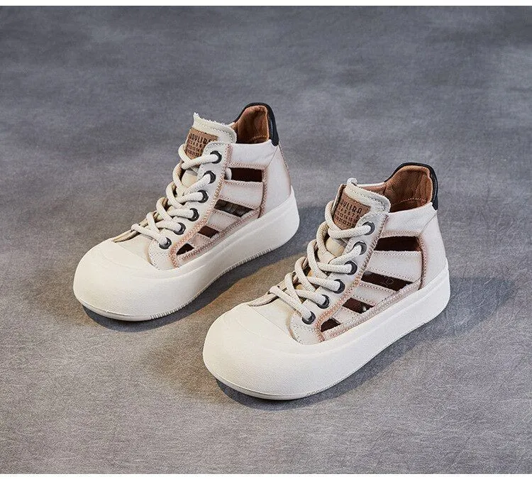 Leather Sneakers Sandals - Women's Casual Shoes WC135