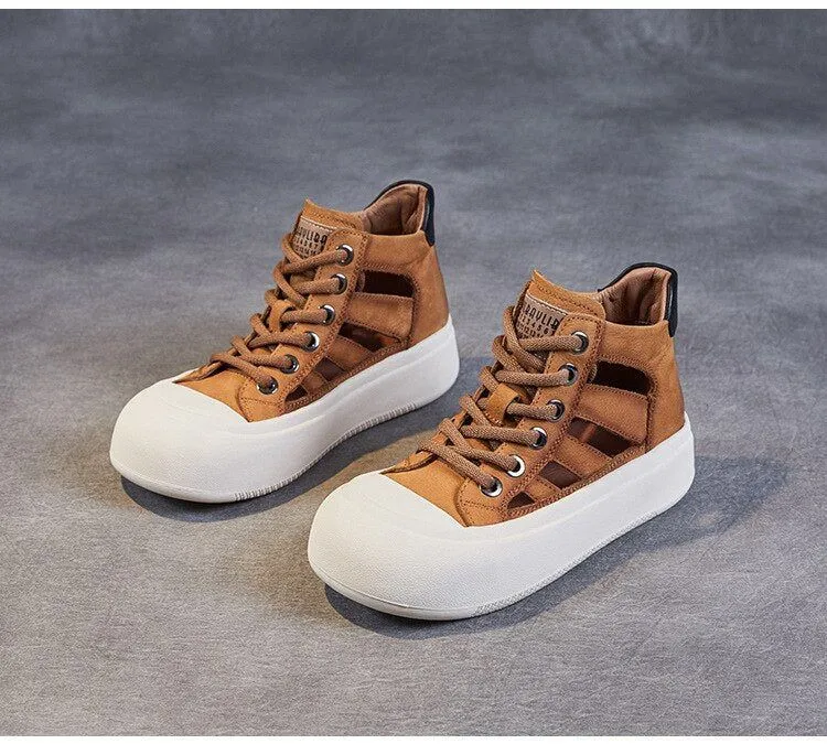 Leather Sneakers Sandals - Women's Casual Shoes WC135