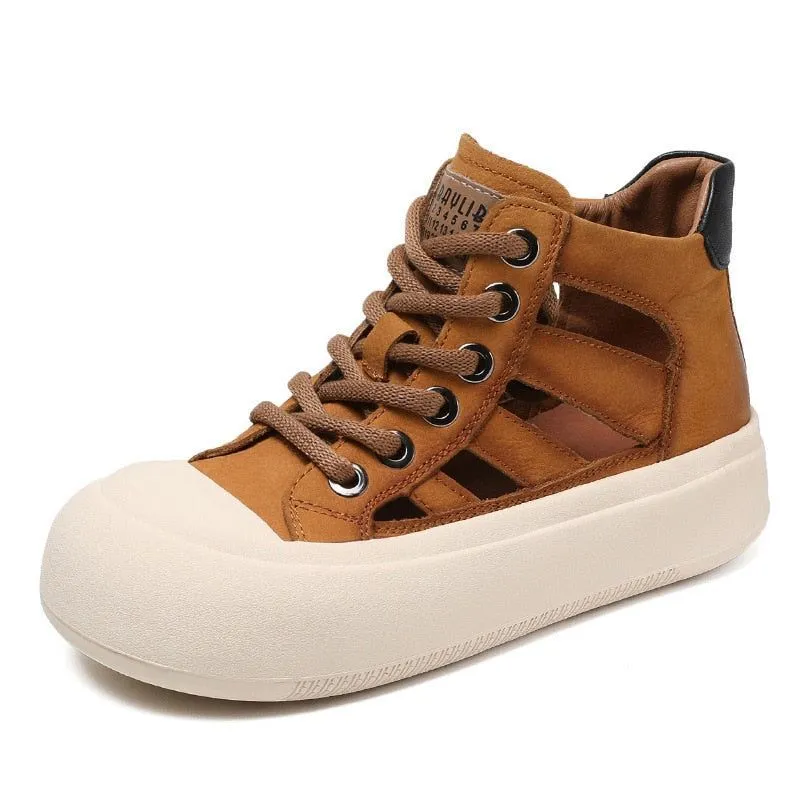 Leather Sneakers Sandals - Women's Casual Shoes WC135