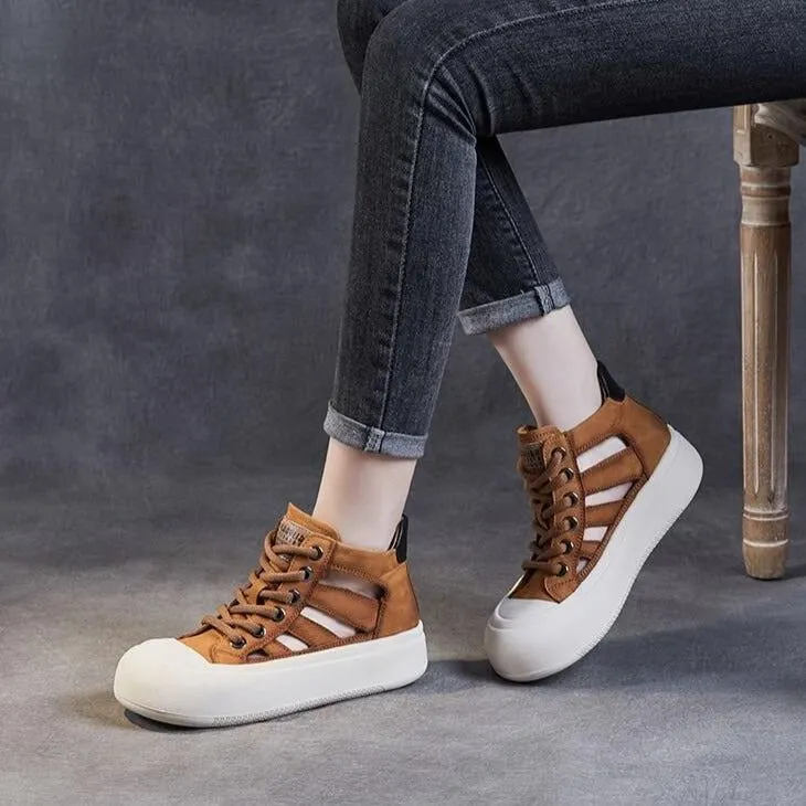 Leather Sneakers Sandals - Women's Casual Shoes WC135