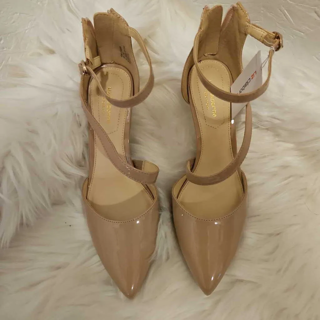 Liz Claiborne LC Hudson Nougat Memory Foam Heels Size 6.5