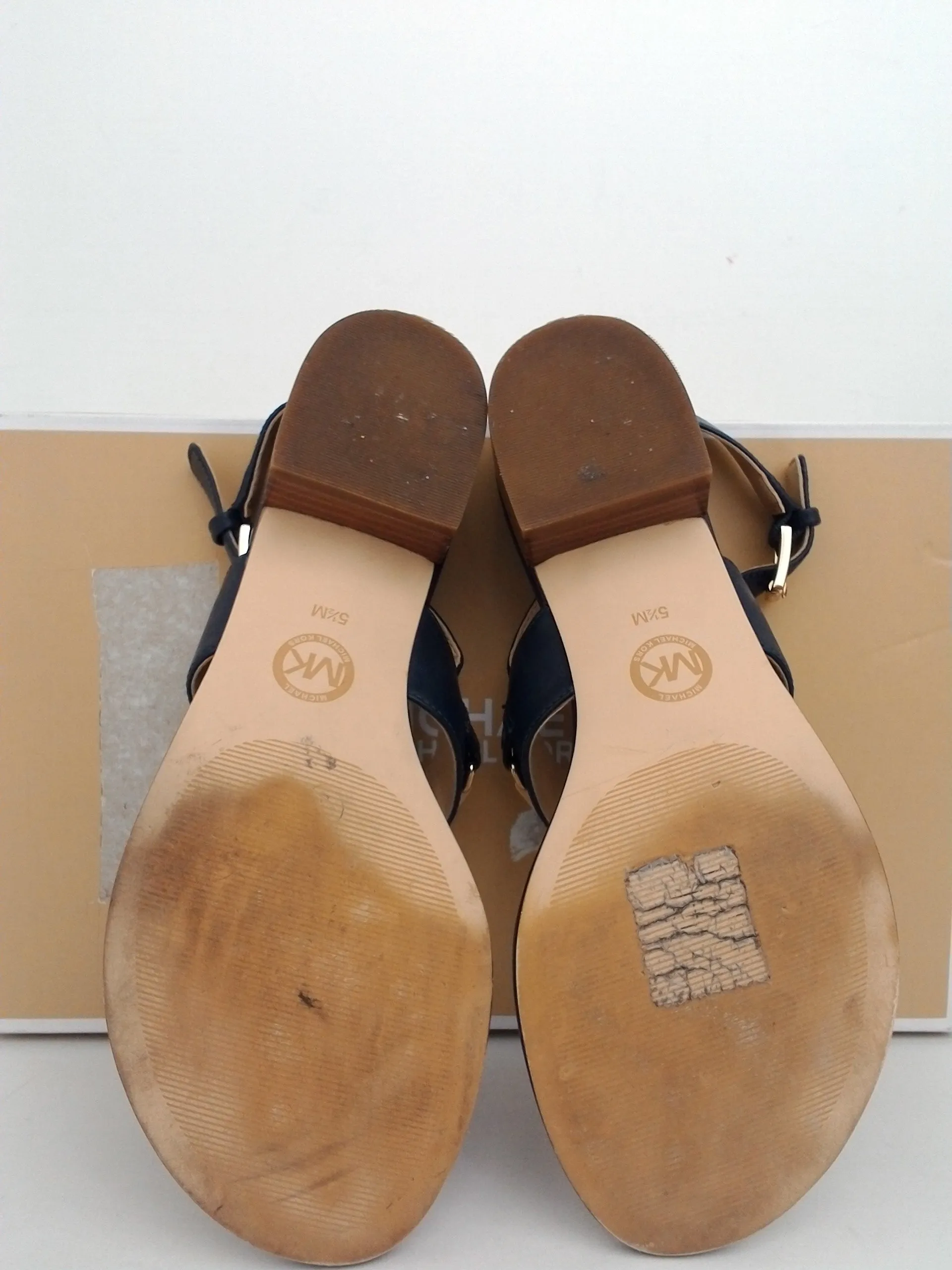 Michael Kors Charlton Women's Sandal leather admiral size 5.5 M