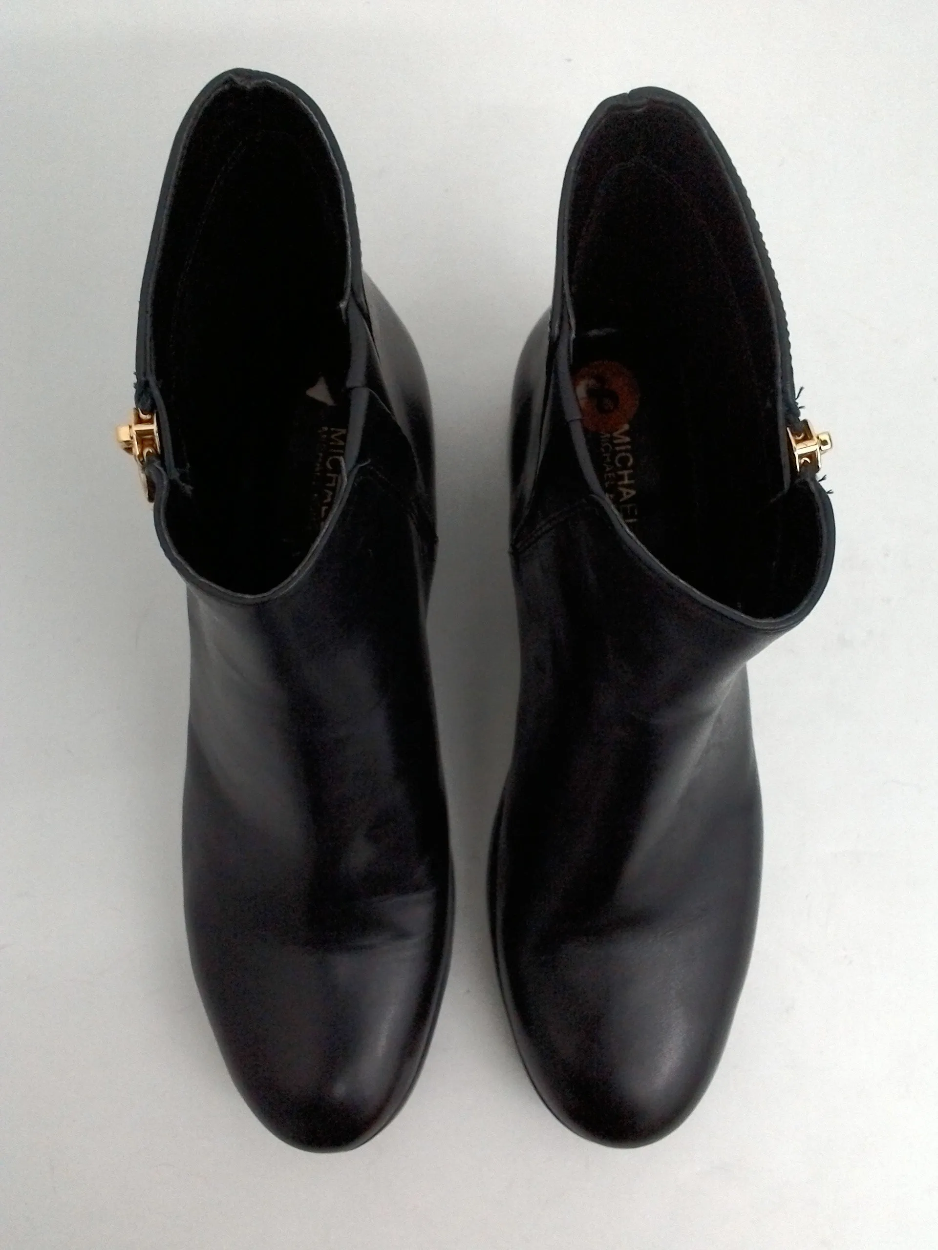 Michael Kors Women's Black Leather Booties Size 8 M