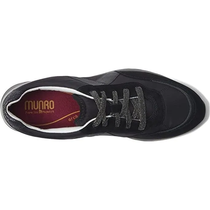 Piper Black Suede and Fabric Casual Shoes