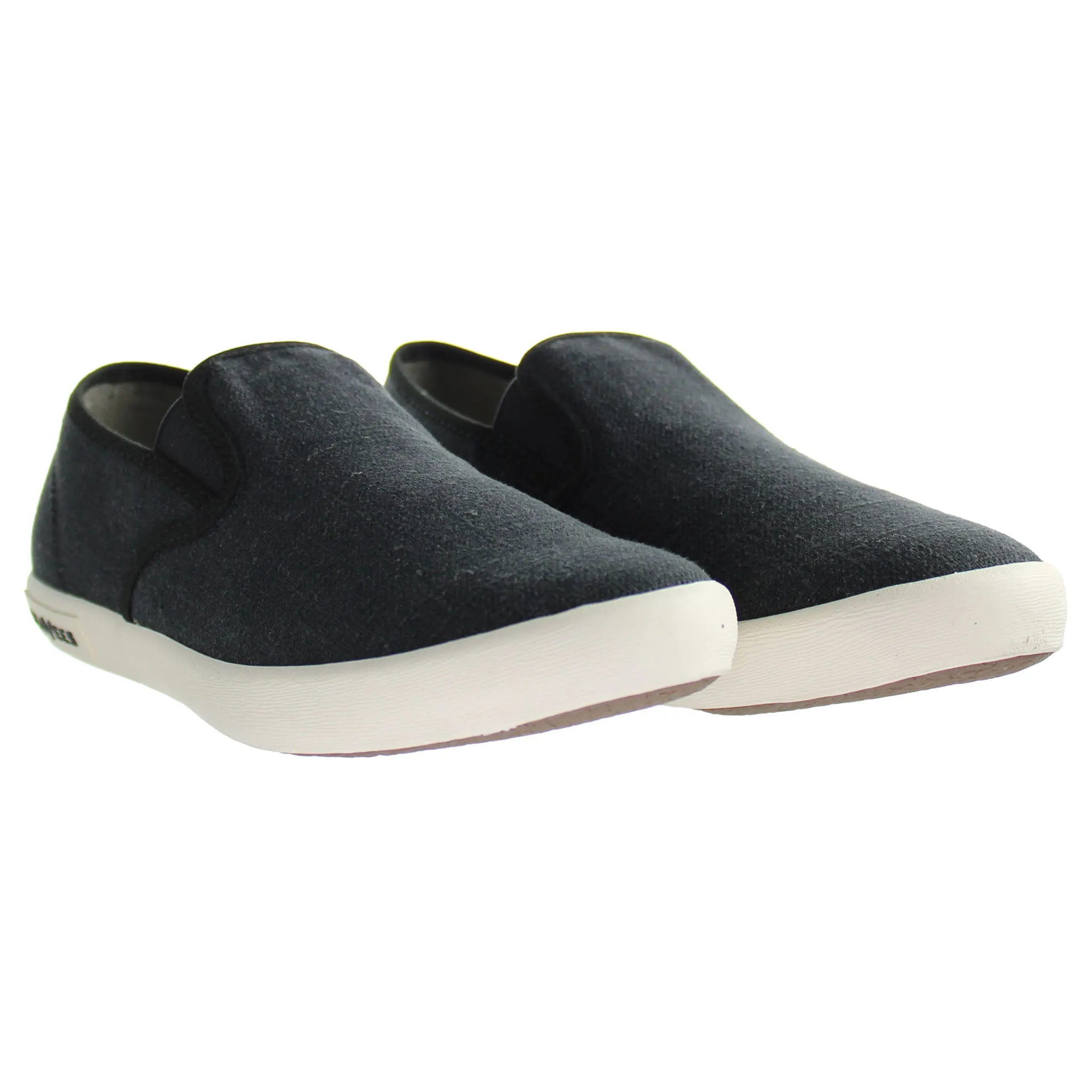 Seavees Baja Slip On Standard Black Vintage Black Womens Shoes