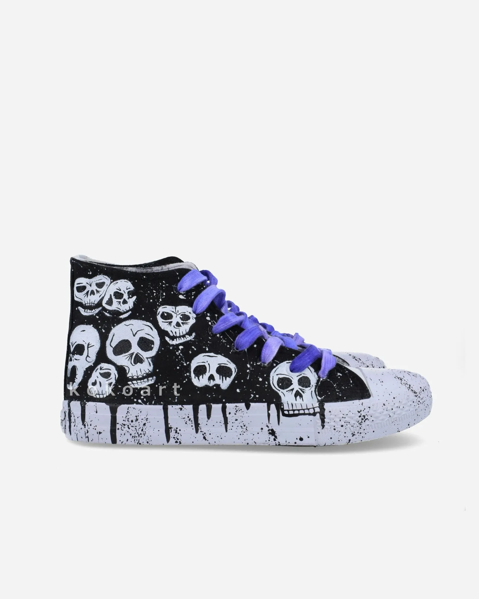 Skulls Hand Painted Shoes