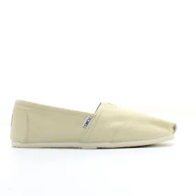 Toms Classic Beige Canvas Slip On Womens Espadrille Shoes 10000872