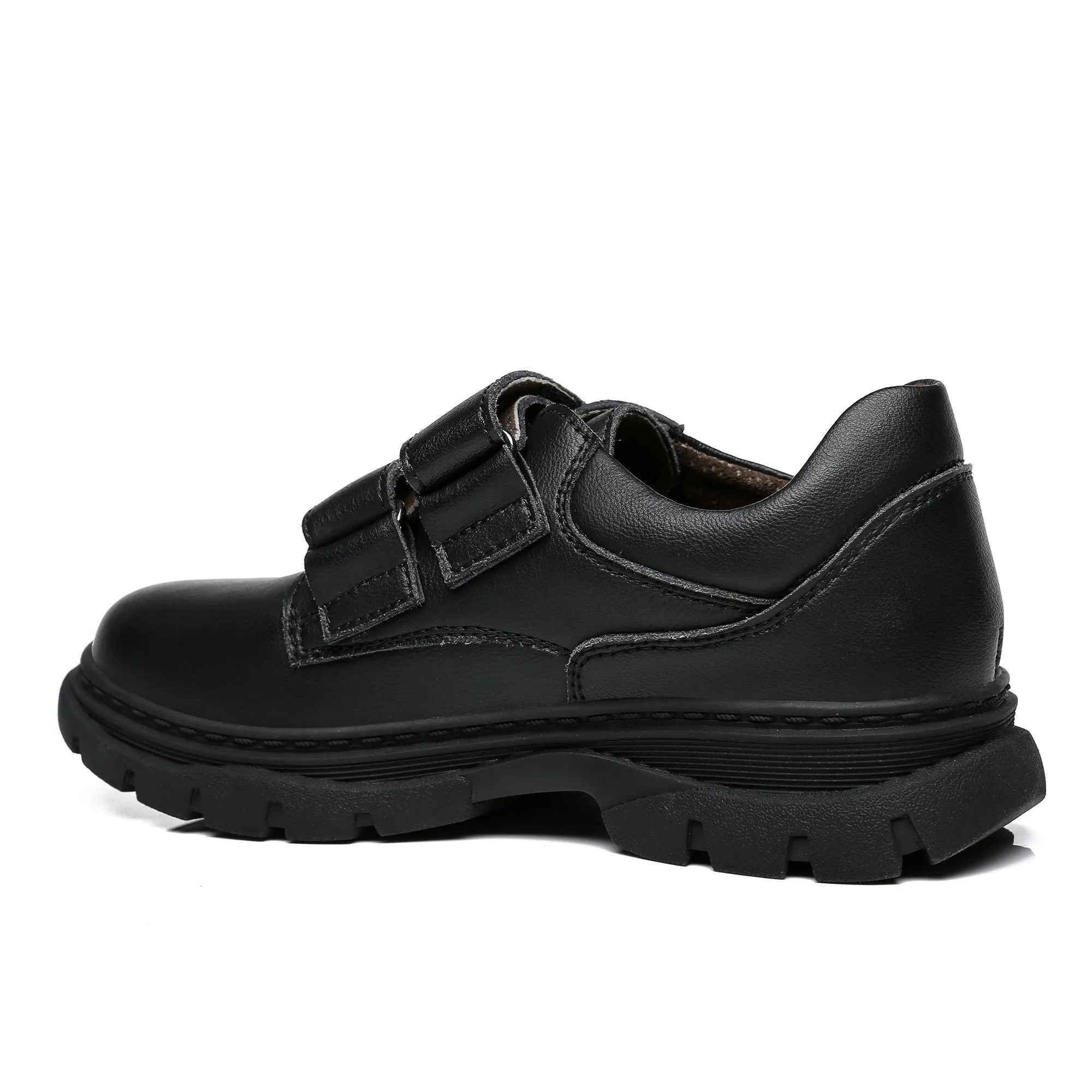 UGG Barry Stylish Leather School Shoes with Velcro Strap for Kids