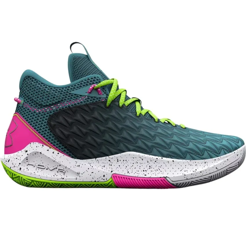 Under Armour Men's UA HOVR Havoc 5 Clone Basketball Shoes - Aqua Foam