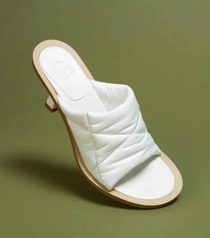 Varunah Mules in White Nylon